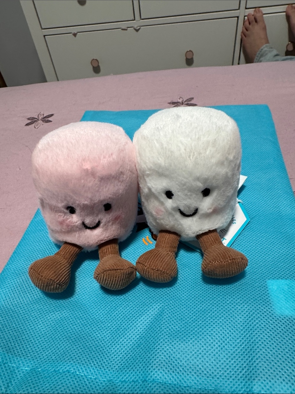 Jellycat Amuseables Plush - Pink & White Marshmallow Plush